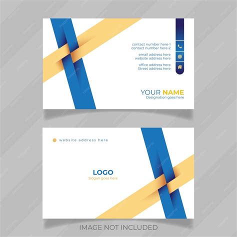 Premium Vector | Luxury and stylish personal information card design idea with ready to print ...