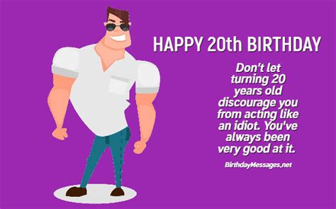 20th Birthday Wishes to Mark the Start of the Twentysomethings