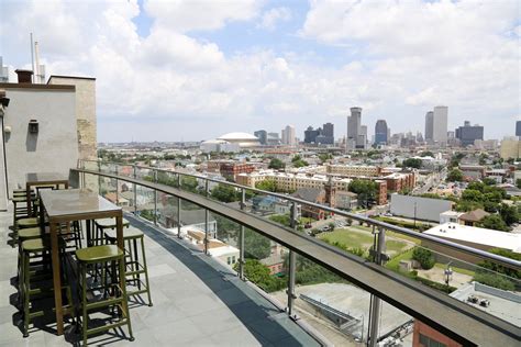 Hot Tin's rooftop view of downtown New Orleans, courtesy of Hot Tin Bar ...