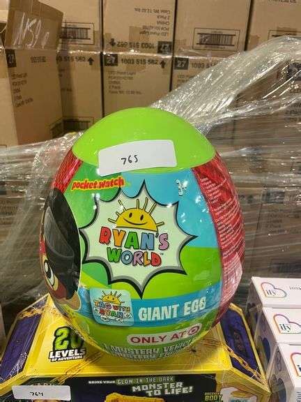 Ryan's World TAG with Ryan Giant Egg [NEW} - Dallas Online Auction Company