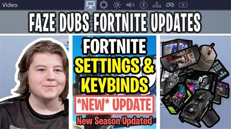 Faze Dubs Fortnite Chapter 2 Settings, Keybinds, Sensitivity, Gear and Setup Nov 2019 Update ...