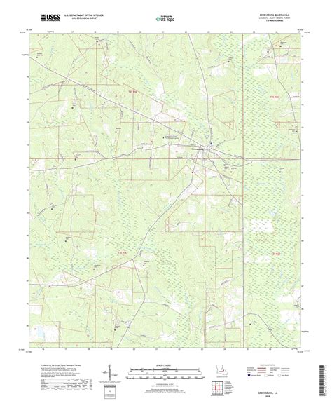 MyTopo Greensburg, Louisiana USGS Quad Topo Map