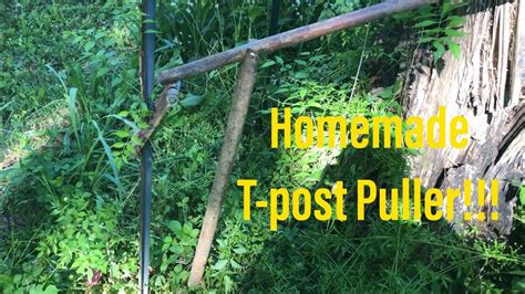 Homemade T-post puller, electric fence wire, and more! - YouTube