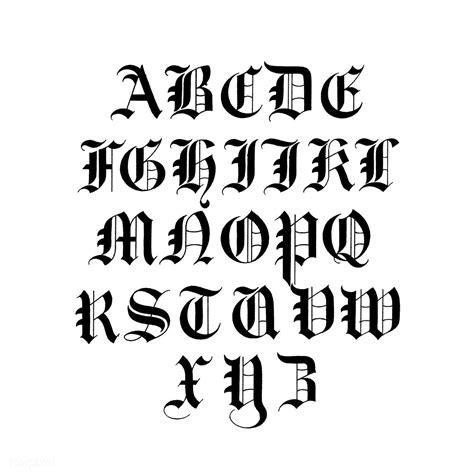 Old English calligraphy fonts from Draughtsman's Alphabets by Hermann ...