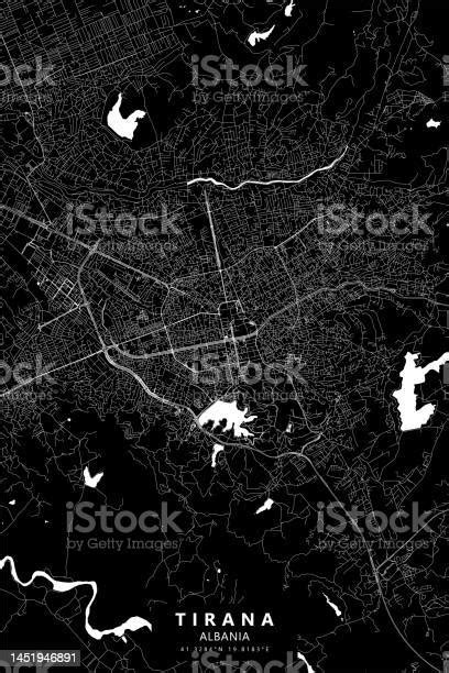 Tirana Albania Vector Map Stock Illustration - Download Image Now ...