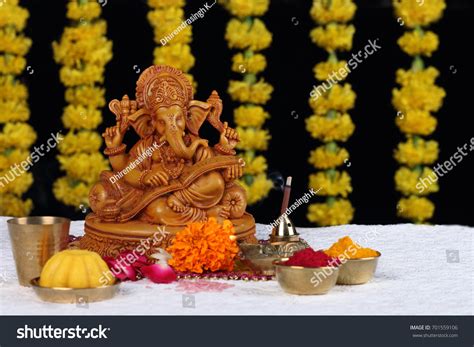 Ganesh Chaturthi Lord Ganesha Puja Pooja Stock Photo 701559106 | Shutterstock