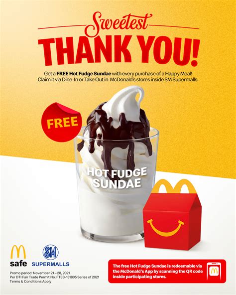 McDonald’s – FREE Hot Fudge Sundae Promo | Manila On Sale