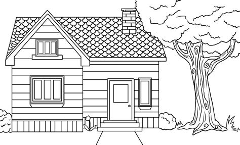 House coloring pages to download and print for free