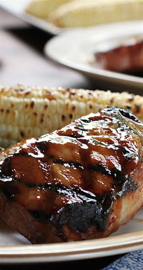 Bourbon Glazed Pork Chops Recipe - Flavorite