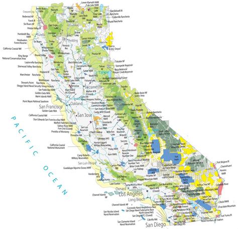 Map California Lakes – Topographic Map of Usa with States