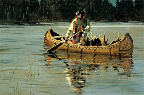 Native American Indian Canoe | Northwest Native American Hunting | AMERICAN INDIAN ART ...