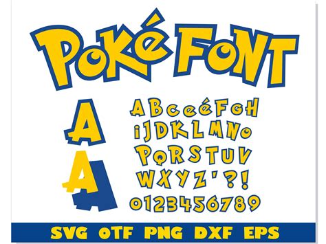 Pokemon Font Cricut