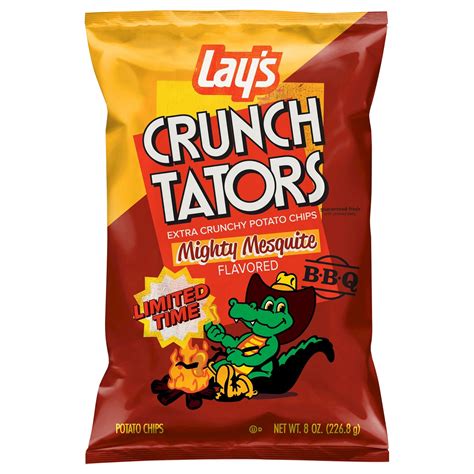 Lay's Crunch Tators Potato Chips Mighty Mesquite Flavored 8 Oz 8 oz | Shipt