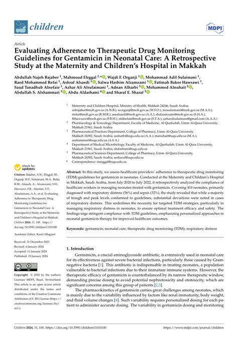 (PDF) Evaluating Adherence to Therapeutic Drug Monitoring Guidelines ...