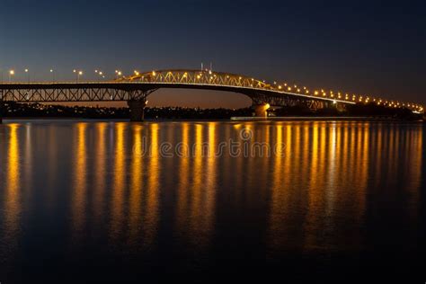 Auckland Harbour Bridge Lights Stock Photos - Free & Royalty-Free Stock ...