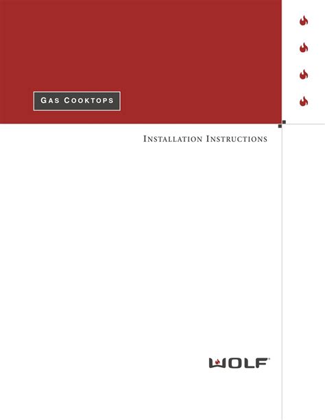 WOLF CT36GPLP INSTALLATION INSTRUCTIONS MANUAL Pdf Download | ManualsLib