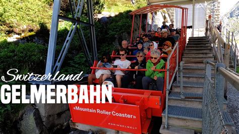 Gelmerbahn Mountain Roller Coaster, Grimselwelt Switzerland | 4K 60fps ...