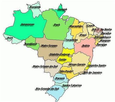 Mapa dos Estados Brasileiros (Brazilian states map) | Flickr