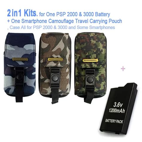 Game accessories for One PSP Battery + One PSP Camouflage Travel ...