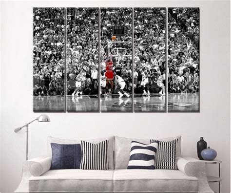 Michael Jordan Last Shot Poster Canvas Wall Art Chicago Bulls – Wall Canvas Mall