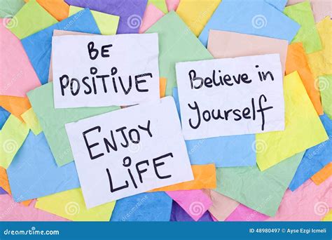 Inspirational Phrases / Be Positive Believe In Yourself Enjoy Life ...