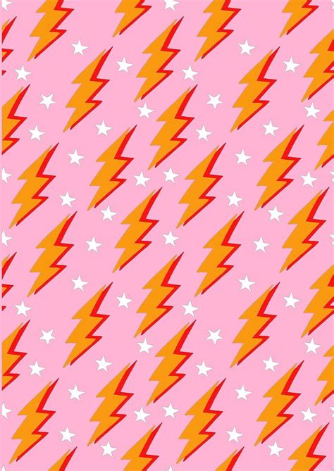 Spice up your wallpaper with this Lightning bolt background pink For ...