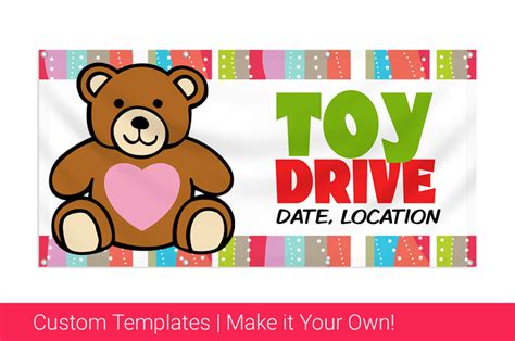 Promote Upcoming Toy Drives With Customer Banners