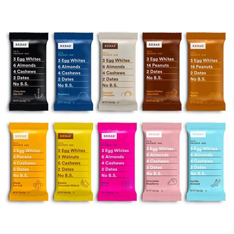 Buy RXBAR Protein Bar, Variety Pack, 10 Flavors, 55oz Box (30 Bars) Online at desertcartBelize