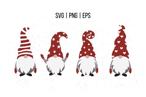 Christmas gnomes SVG, Scandinavian | Illustrations ~ Creative Market