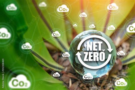 Net Zero and Carbon Neutral Concepts Net Zero Emissions Goals Weather ...