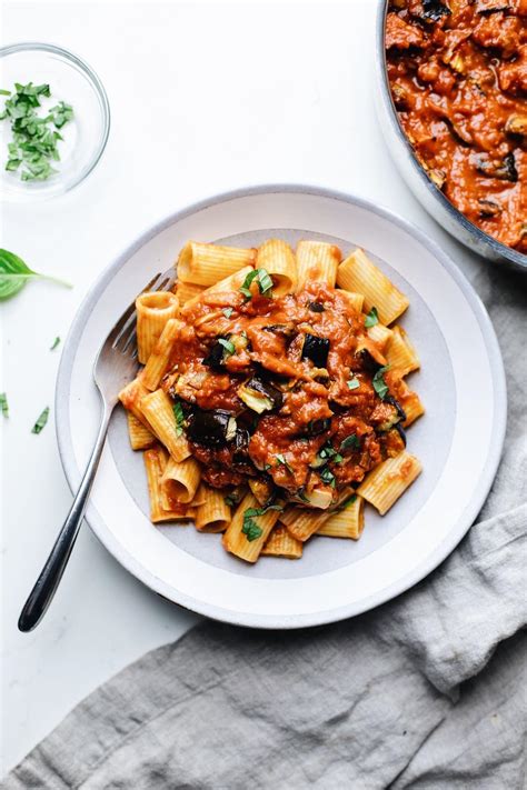 Roasted Eggplant Pasta (6 Ingredients) – A Simple Palate