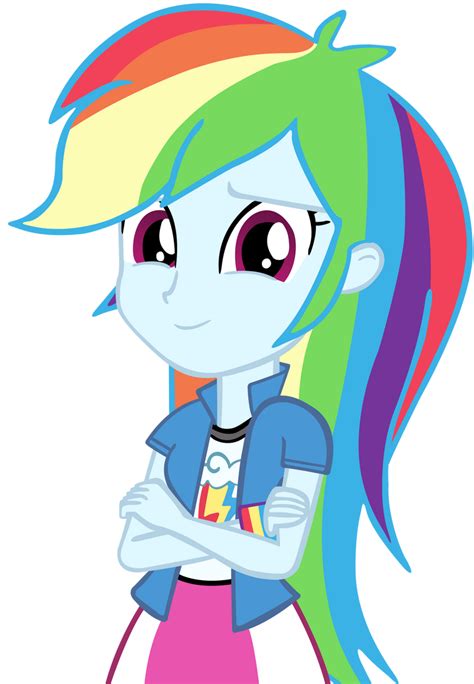 Human Rainbow Dash Vector by cool77778 on DeviantArt