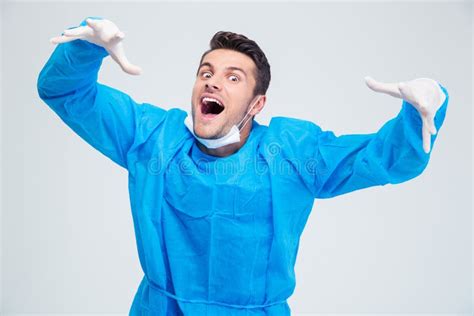 Portrait of a Funny Male Surgeon Stock Photo - Image of looking, funny ...