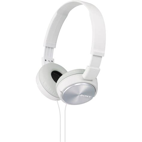 Sony MDR-ZX310 On-Ear Headphones (White) MDRZX310WH B&H Photo