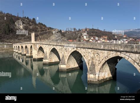 Višegrad, Bosnia and Herzegovina – February 2023: Mehmed Paša Sokolović ...