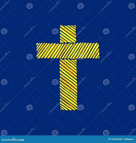 Cross of the Lord and Savior Jesus Christ Hand-drawn. Christian and ...