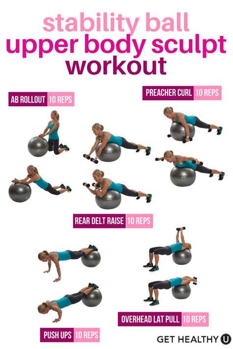 Tone your entire upper body and abs with this quick stability ball ...