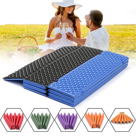 New Outdoor Camping Mat Ultralight Foam Picnic Mat Folding Egg Slot ...