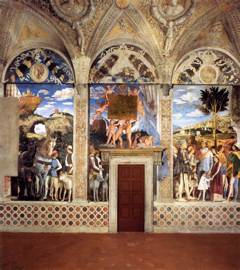 The west wall: The Meeting by MANTEGNA, Andrea