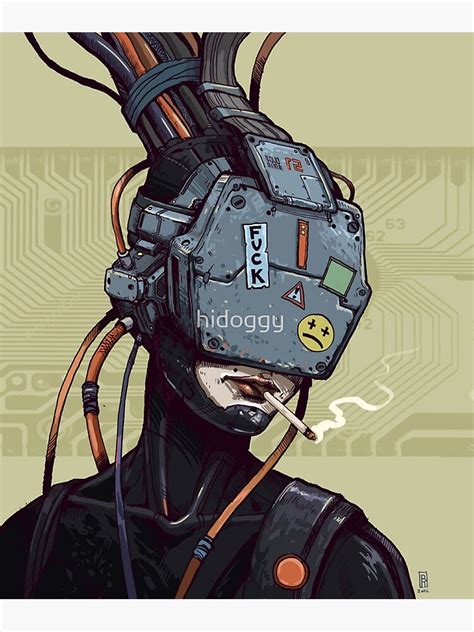 "Future dystopian cyberpunk anime design" Poster for Sale by hidoggy ...