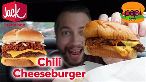 Jack in the Box NEW Chili Cheeseburger - Review - YouTube