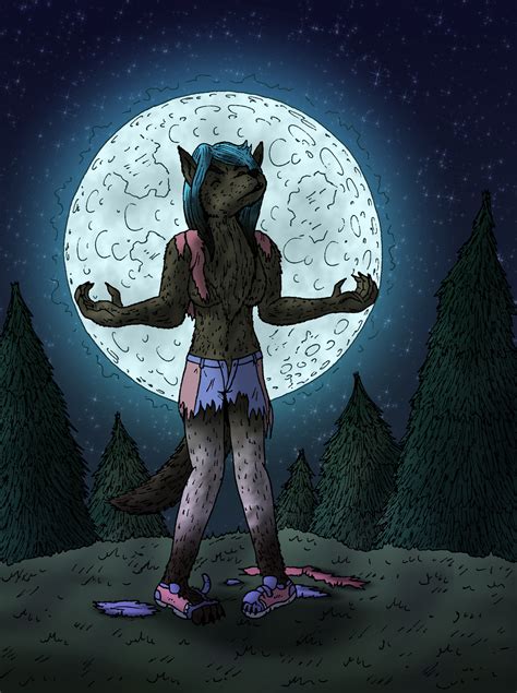 Comm: Zoey werewolf TF by oldiblogg on deviantART