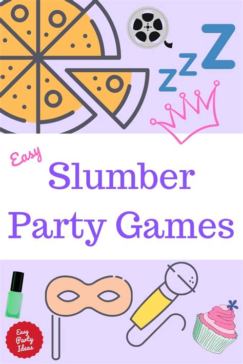 Easy Slumber Party Games | Slumber party games, Slumber party invitations, Girls slumber party