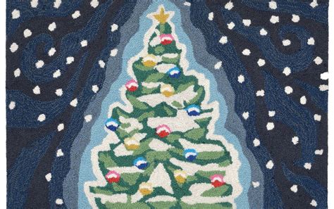 Christmas Tree 2' x 4' Midnight Novelty Indoor/Outdoor Rug | Bob's Discount Furniture & Mattress ...