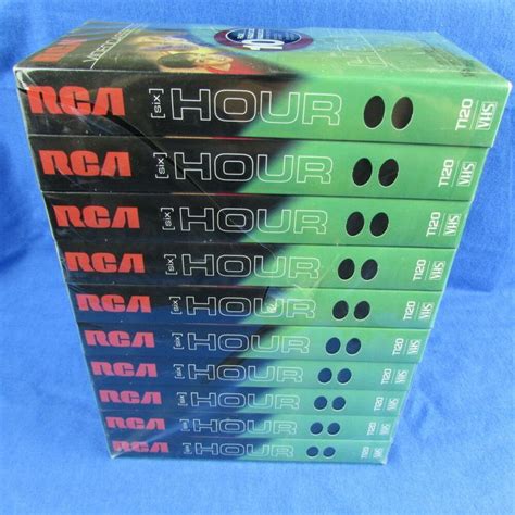 RCA T-120 VHS 6 Hour Blank Video Cassette Tapes New 10 Pack #RCA #videotapes | Cassette tapes ...