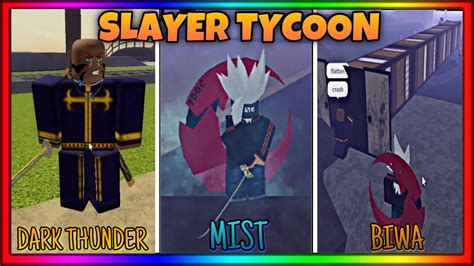 ALL *NEW* MIST KATANA & DEMON ARTS (DARK THUNDER & BIWA) SHOWCASE | SLAYER TYCOON - UPDATE V1.2 ...