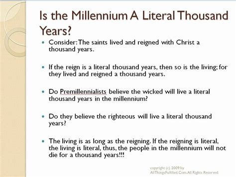 premillennialism bible study lessons 3 - YouTube