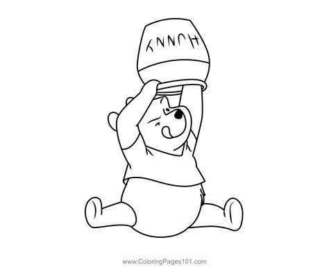 Winnie The Pooh Coloring Page for Kids - Free Winnie The Pooh Printable Coloring Pages Online ...