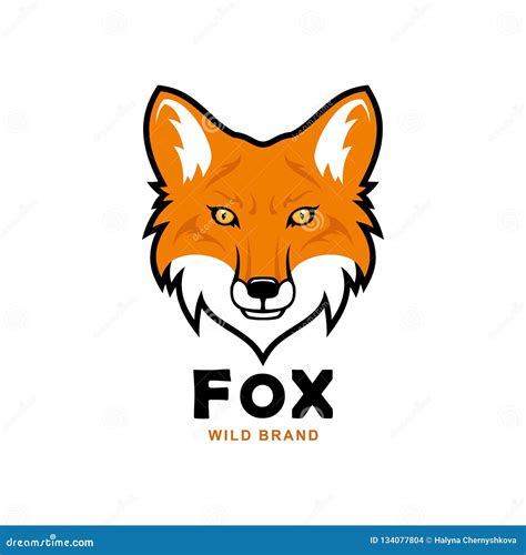 Fox Head Character. Red Fox Vector Mascot. Stock Vector - Illustration of isolated, sign: 134077804