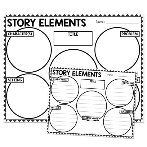 Story Elements Graphic Organizer Setting